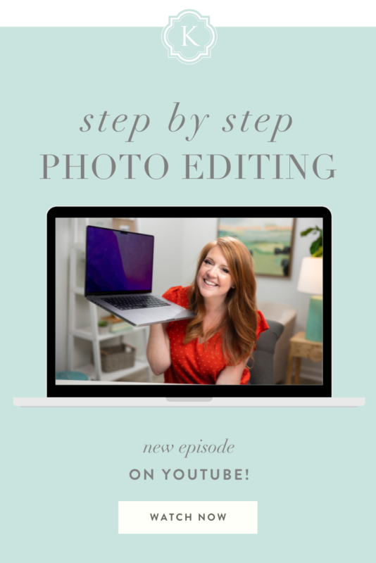 Step by step photo editing