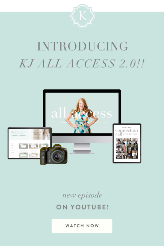 INTRODUCING KJ ALL ACCESS 2.0!! New improved photography education!