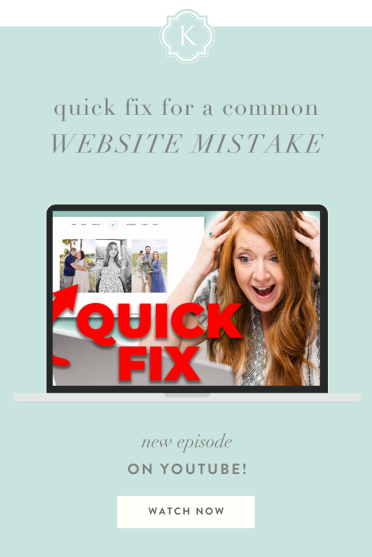 QUICK FIX FOR A COMMON WEBSITE MISTAKE